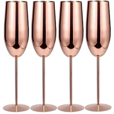4 Buc Pahare de Vin din Oțel Inoxidabil Pahare de Cocktail Metalice Incasabile 250 ml, pentru Consumul de Cocktailuri și Vin la Bar și Pahar de Bar