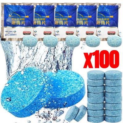 Solid Cleaner Car Windscreen Cleaner Effervescent Tablet Auto Wiper Glass Solid Cleaning Concentrated Tablet Remove Stains Detergent