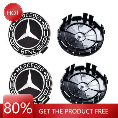Adesivo de Carro 4 peças 75mm 65mm A1674015900 Novo Preto 6 Pinos Para Calotas Centrais de Roda de Carro Mercedes Benz Tampa de Roda Emblema Insígnia Logotipo