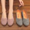 2025 Flats Women Shoes Spring Summer Casual Shoes Comfortable Chaussure Femme Plaid Cloth Loafers Walk Shoes Woman WSH4533