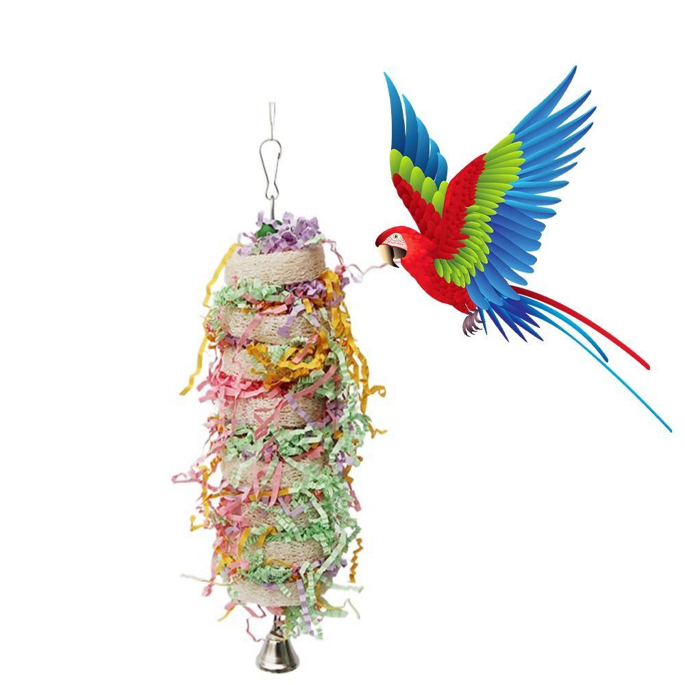 Funny Parrot Toys Handmade Pet Chew Toys Bird Cage Decoration Bird Toys  Pet Bird Bites Climb