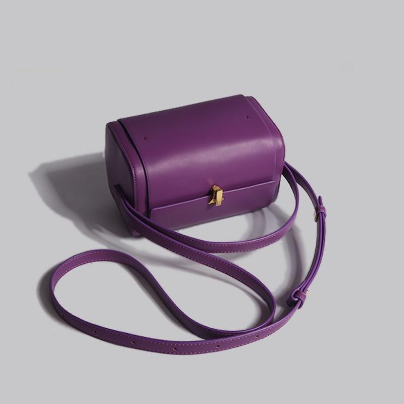 

Фиолетовая женская сумочка, роскошный дизайн, сумка через плечо для боулинга, модная трендовая сумка-подушка, летняя модная сумка-тоут с пряжкой, кошелек 18X10X11CM