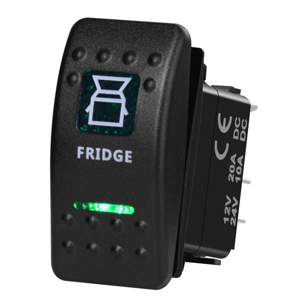 12V/24V Marine Rocker Switch Green LED SPST ON-OFF DPDT ON-OFF-ON Momentary Toggle for 4x4 Off-Road RZR ATV ARB Carling Style