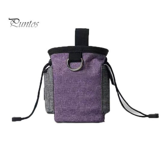 

Отличная многоразовая сумка для хранения лакомств для собак с несколькими карманами, сумка для дрессировки собак, поясная сумка для принадлежностей для отдыха на природе фиолетовый