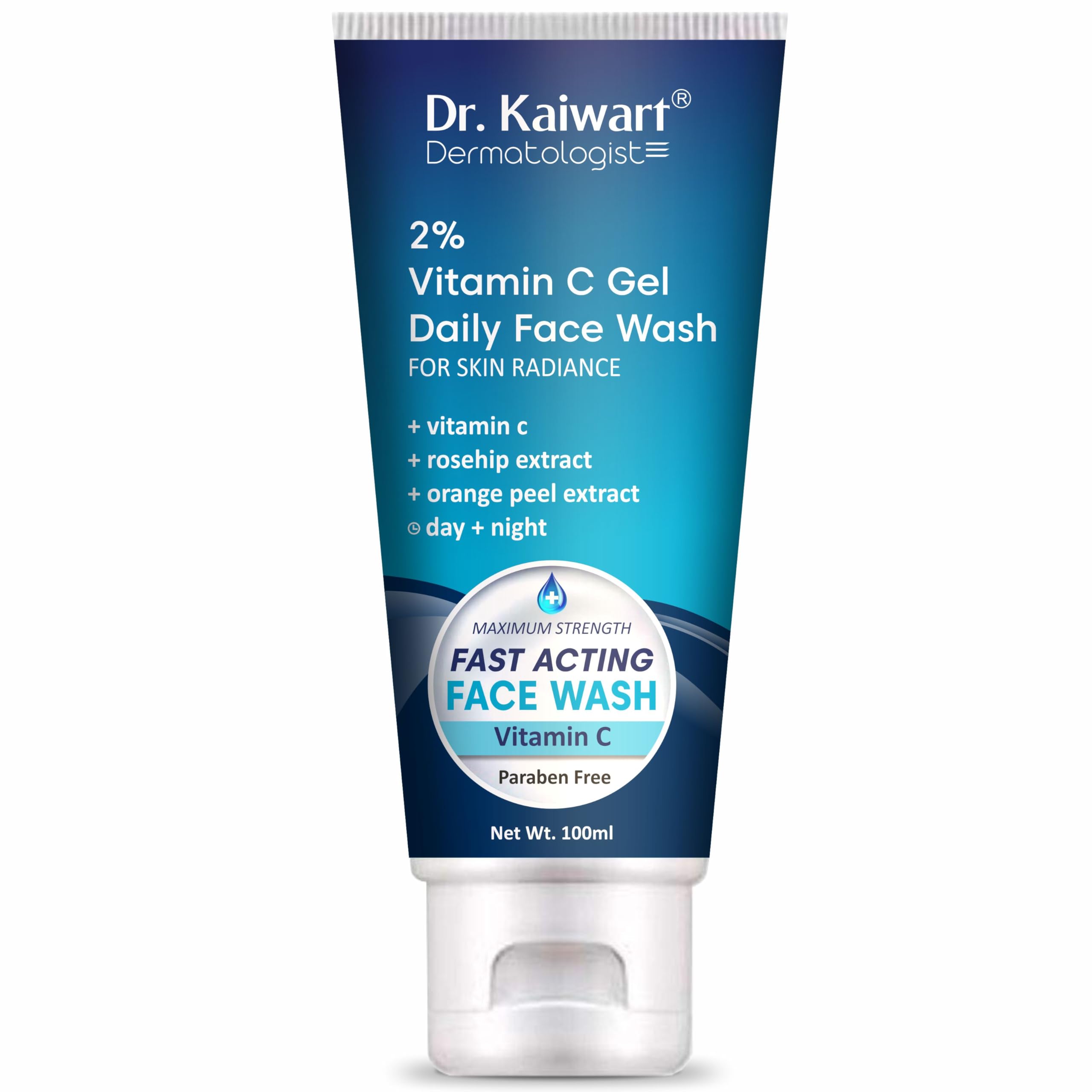 Dr. Kaiwart Revitalize Your Skin with Our Vitamin C Gel Face Wash - Brightening Cleanser for Radiant, Youthful Complexion, Suitable for All Skin Ty