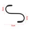 5pcs/pack 7*3*3CM Black S Shaped Hook Stainless Steel Hooks & Rails Kitchen Bathroom Household Hanger Storage Holders Organizer