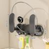 Rotatable Pot Lid Storage Rack Save Space Cabinet Pot Lid Organizer  Kitchen