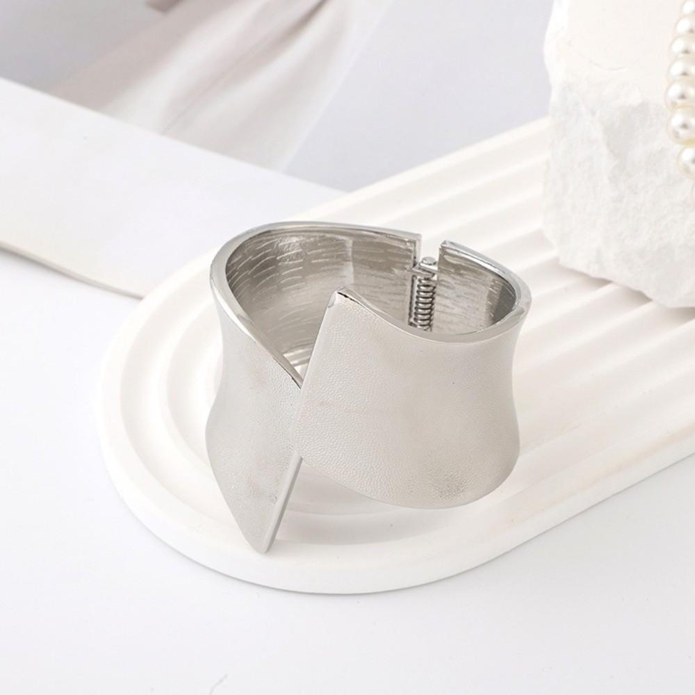 Goth Chunky Heavy Bracelet Exaggerated Fashion Punk Bangle Open Wide Open Bracelet Party Jewelry