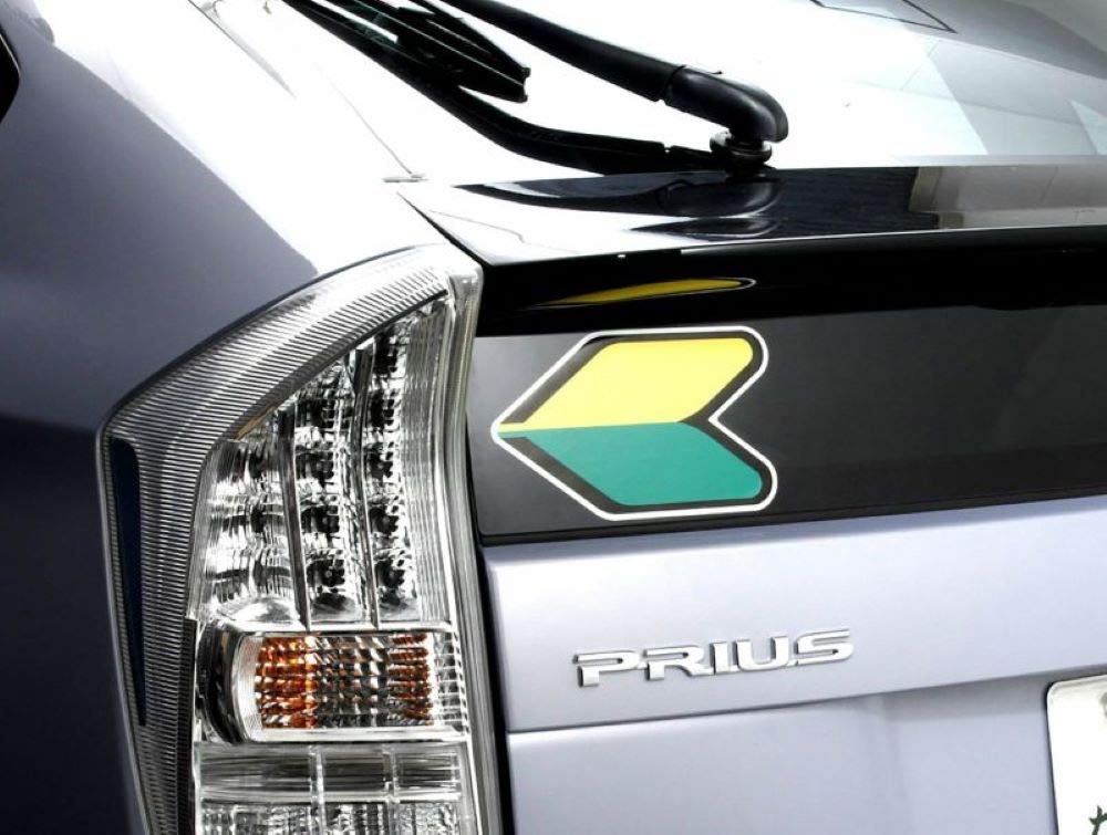 Carmate Autoaufkleber Anfängerzeichen Heckscheibenaufkleber Empfohlen für Prius (1 Stück)
