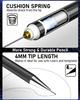 Nicpro Mechanical Black Metal Drafting mm Graphite Lead Holder for and Includes 8 Lead Refills and Eraser Case Pencils, 6-Piece Set, Pencils, 0.3 &