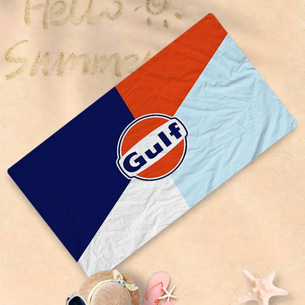Manta de Microfibra para Coche de Carreras G-Gulf Secado Rápido Toallas de Playa Impresión Oversize Super Absorbente Manta Toalla para Piscina