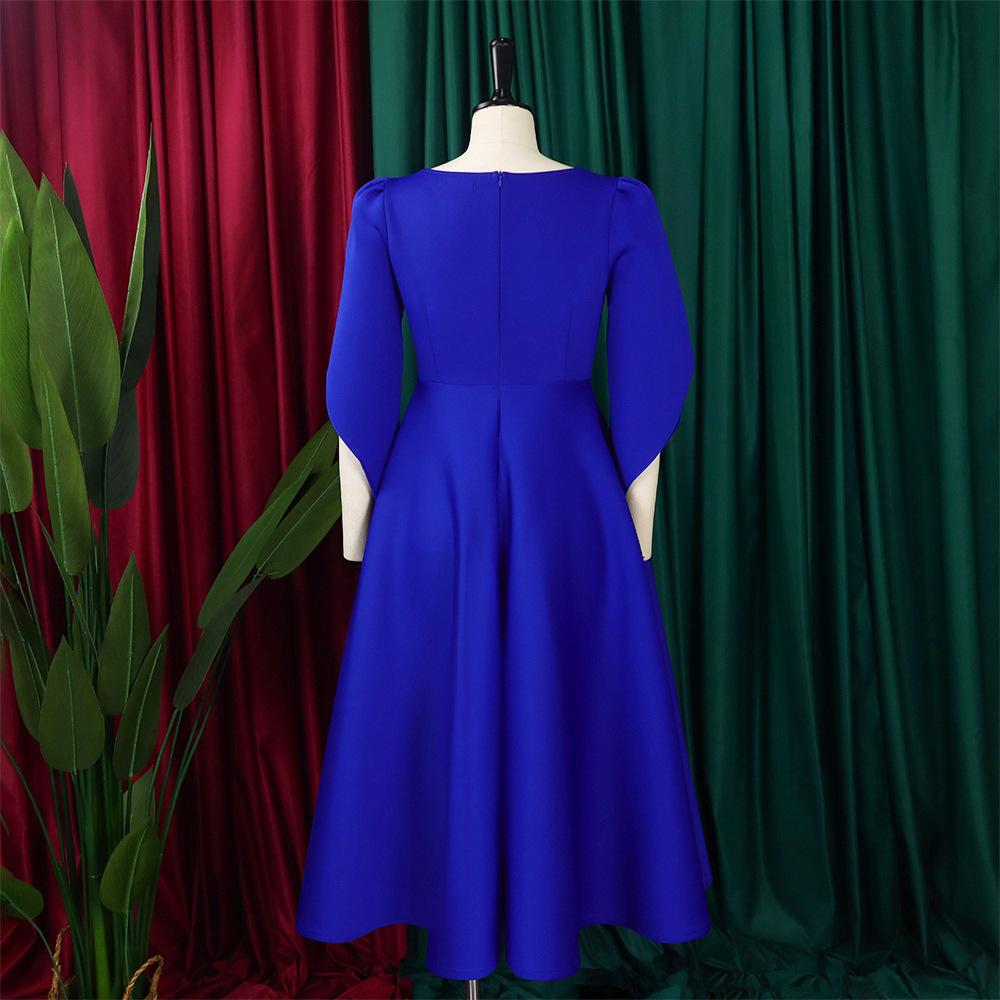 High-end and Fashionable Women's Evening Gown, Elegant and Graceful Foreign Trade Dress with Large Swing Skirt for Party