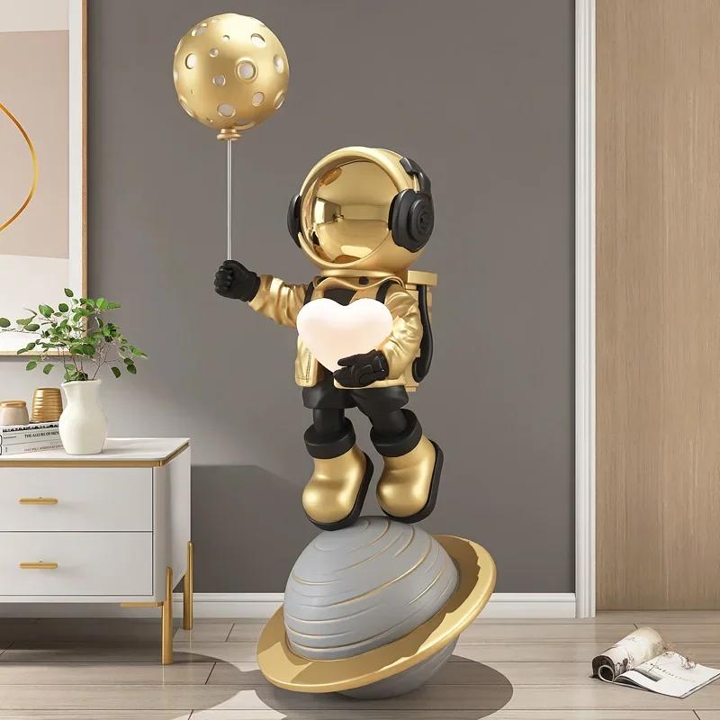 Large 3d Astronaut Model Bluetooth Can Be Connected To Play Music Interior Sculpture Home Three-dimensional Decoration