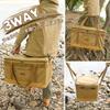 Camping Tote Large Capacity Canvas Bag with Interior Pocket for Sleeping Bag Perfect for Outdoor Camping Size Bag, Storage, (Khaki, L)
