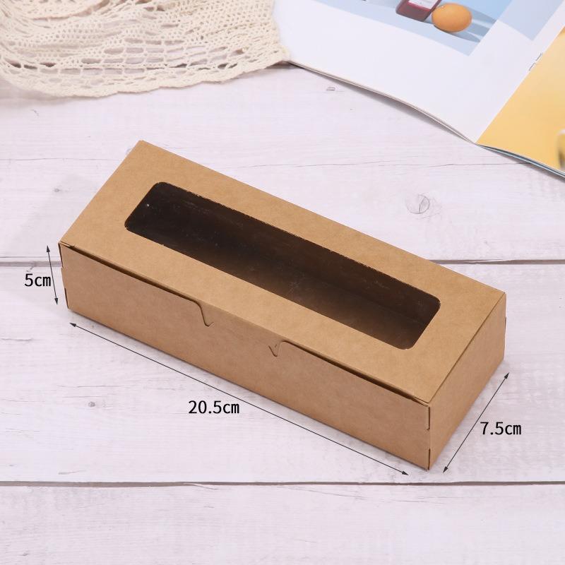 10-30Pcs Cookie Dessert Boxes Macaron Cake Bakery Box with Clear Window Wedding Birthday Party Favors Christmas Gift Packaging