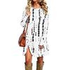 Women's Casual Print Round Neck Long Sleeve Dress