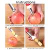 Stainless Steel Fruit Peeler Telescopic Fruit Pitter Multifunctional Core Removal Tool  Carrot