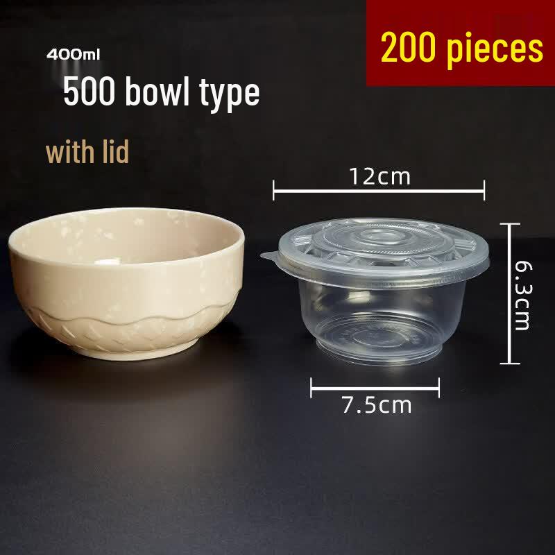 Disposable Plastic Bowls Set