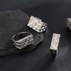 Hip-Hop High-End Geometric Ring Men's Trendy Fashion Personality Set Ring Hot-Selling Men's Jewelry