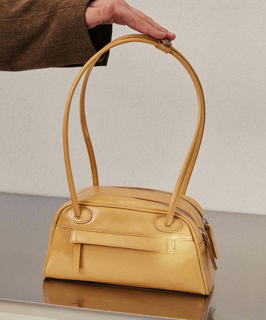 Christine Project Two Zipper Bag Baguette(Brown Butter)