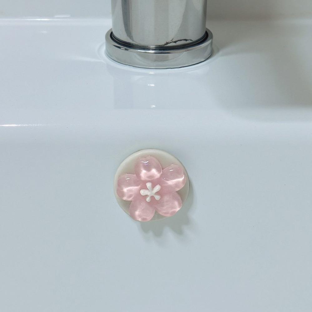 Anti-clogging Sewer Pipe Seal Ring Anti-odor Insect Proof Leak-Proof Plug Sealing Cover Flower Shaped Floor Drain Plug Universal розовый