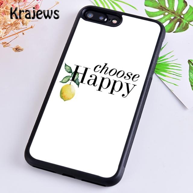 Krajews Lemons Yellow Fruit Pattern Phone Case Cover For iPhone 14 5 6s 7 8 plus X XR XS 11 12 13 pro max Samsung S21 S22 ultra