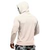 Camiseta de Manga Larga de Verano para Hombre de Secado Rápido con Capucha Protección Solar UPF50+ Ligera Transpirable para Fitness Deportes al Aire Libre