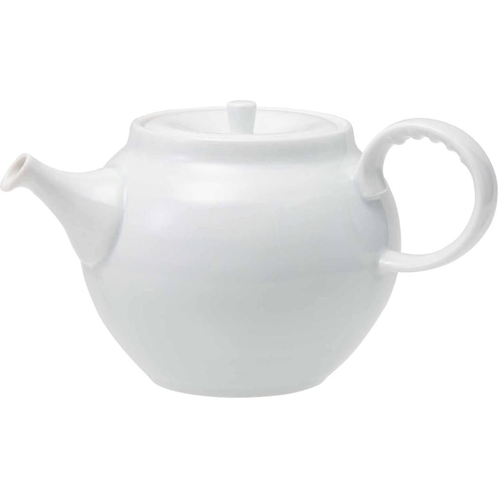 Nishikai Toki Hasami-yaki Fukumine Touen Teapot, approx. 275ml, White, Made in Japan, 20502