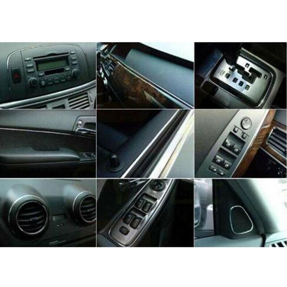 8mm*5m Car decoration strip Chrome Car Styling Moulding Trim Decor Silver
