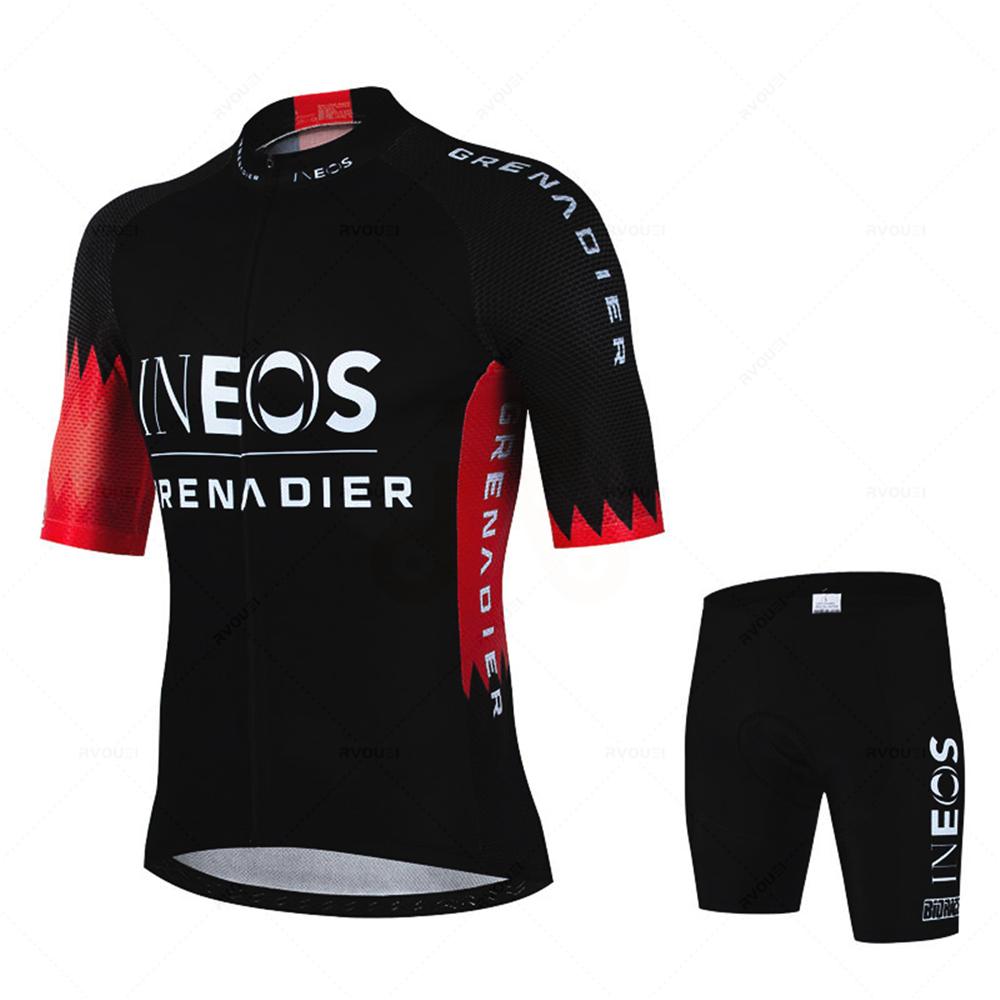 2026 Summer Men Short Sleeve Cycling Jersey SetBicicleta Clothing MTB Maillot Ropa Ciclismo Sportswear Blue Bicycle Suit