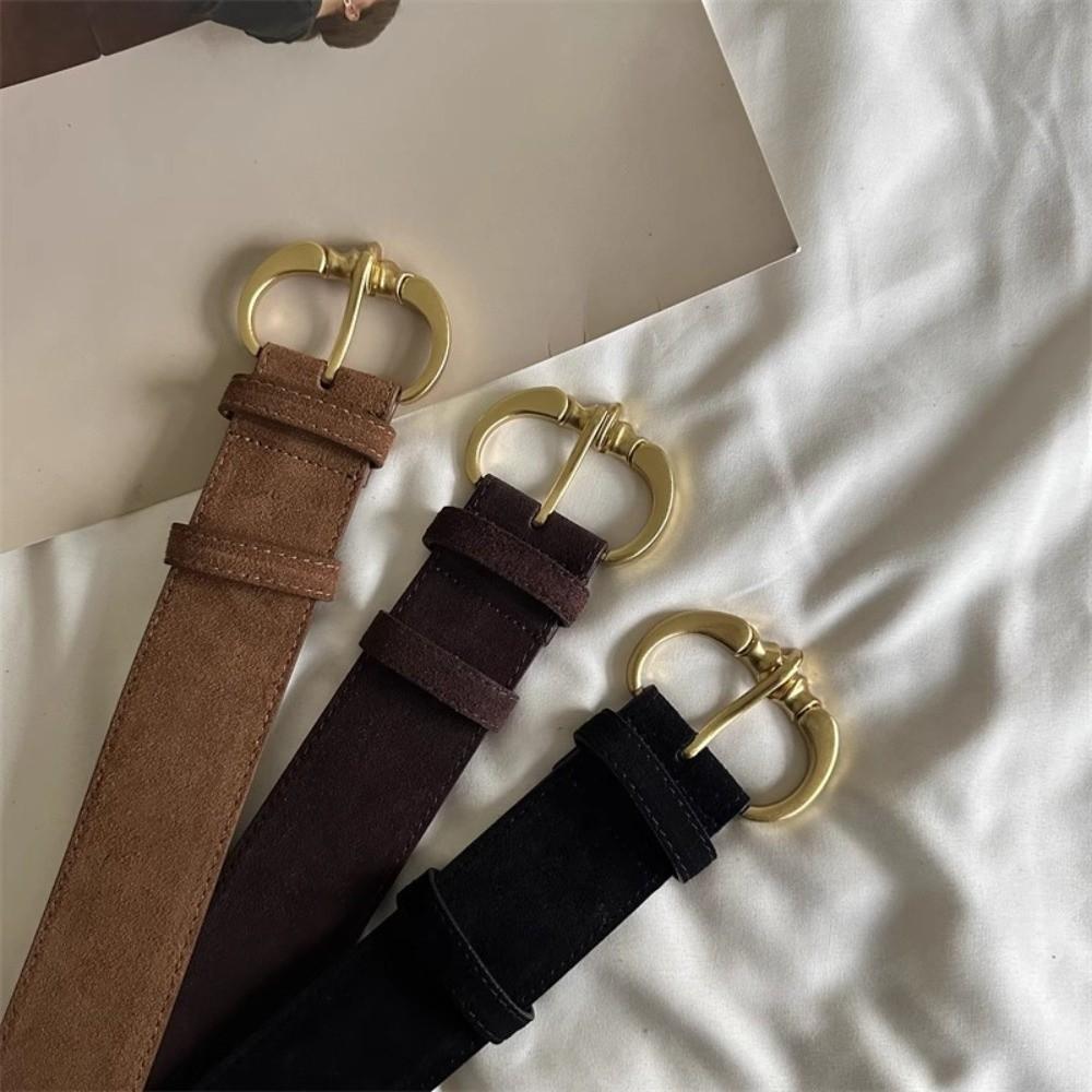 Vintage Women's Belt Y2k Dress Jeans Belt Trendy Wide Waist Belt Streetwear