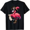 Piraten Pink Flamingo Lustiges Halloween Party Kostüm Herren Damen T-Shirt(1)