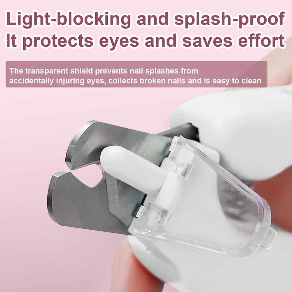 2 In 1 Electric Nail Clippers Stainless Steel Universal Nail Cutter Anti Splash Pet Claw Grooming Scissors for Cat/Dog