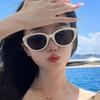 Retro cat eye sunglasses sunscreen sunshade premium new ultraviolet oval myopia polarized sunglasses