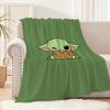 Lovely Y-Yoda Baby Cute Blanket Plush Nap Sofa Rug for Living Room Warm Office Bedroom Birthday Home Travel Kid Gifts