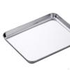 Stainless Steel Oven Tray Baking Sheet, Compact Sturdy Nonstick Pan, Food Serving Pan Flat
