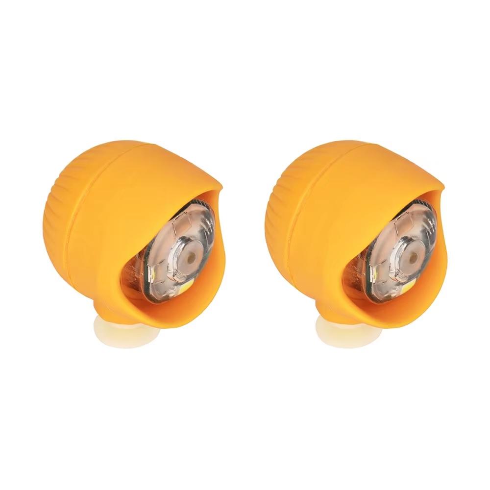 2-delige Set LED Schoenlampjes Charms Voor Klompen Tuinschoenen Sandalen Gesp PVC Accessoires 3 Verlichtingsstanden Buiten Nacht Koplamp