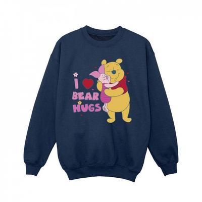 Girls Winnie The Pooh Mum Best Hugs Sweatshirt