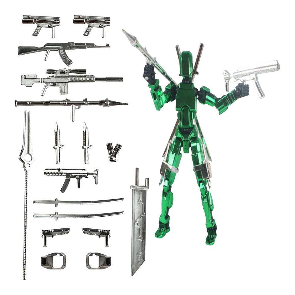 13 Multi-Jointed Action Figures Full Body Mechanical Movable Toy Action Figure Dummy Desk Decoration for Game Lovers