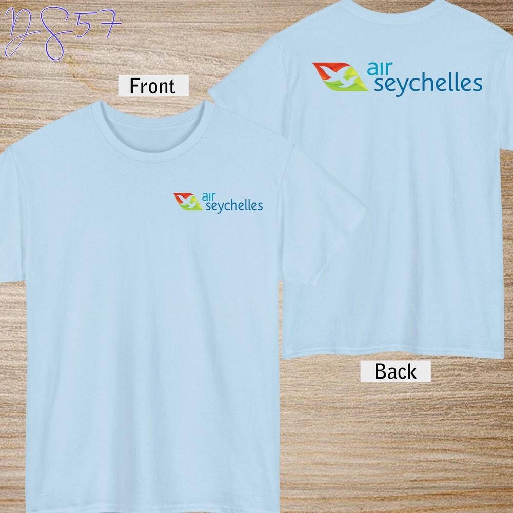 Air Seychelles Vintage Logo Shirt Black/Navy/Gre wbr/ y/White/Red/Bl wbr/ ue T-Shirt S-5XL Unisex T-Shirt M
