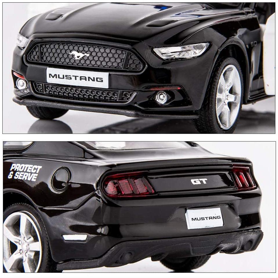 1/36 Scale Police Car Model, Zinc Alloy Die-Cast Pull Back Vehicles Kid Toys for Boy Girl Gift