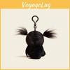 White Cute Ugly Monkey Plush Toy Fried Hair Backpack Pendant Key Chain Doll Gift