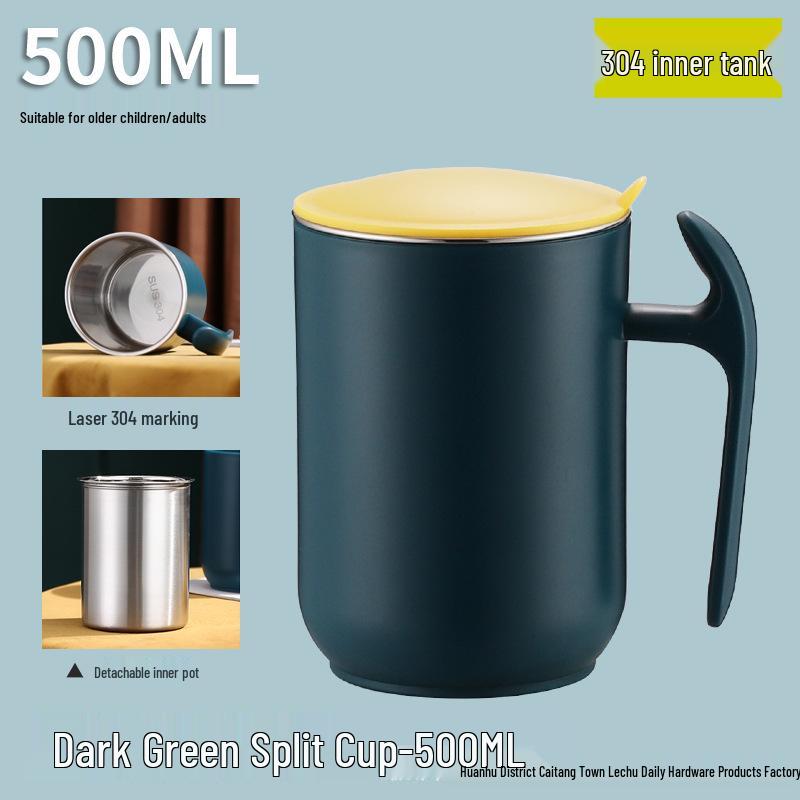 304 Stainless Steel Cartoon Water Cup with Lid for Kids - Children's Milk and Drinking Mug