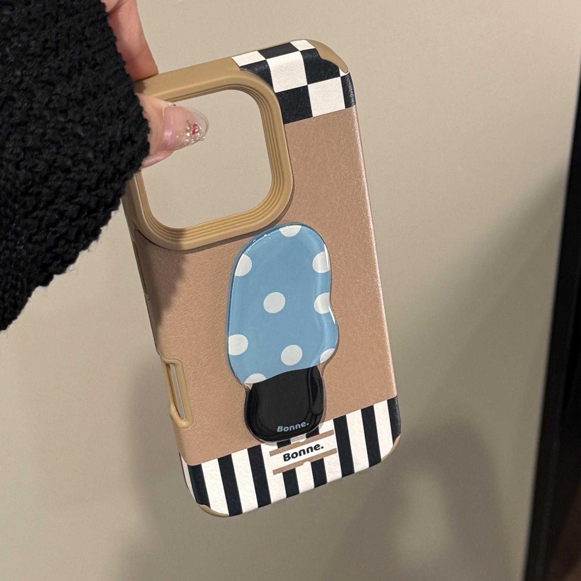 

Leather Pattern Three Dimensional Suitable for IPhone16 Mobile Phone Case Apple 17promax Tea Cup Table Lamp 14 High End Sense 13 Anti-fall 16promax