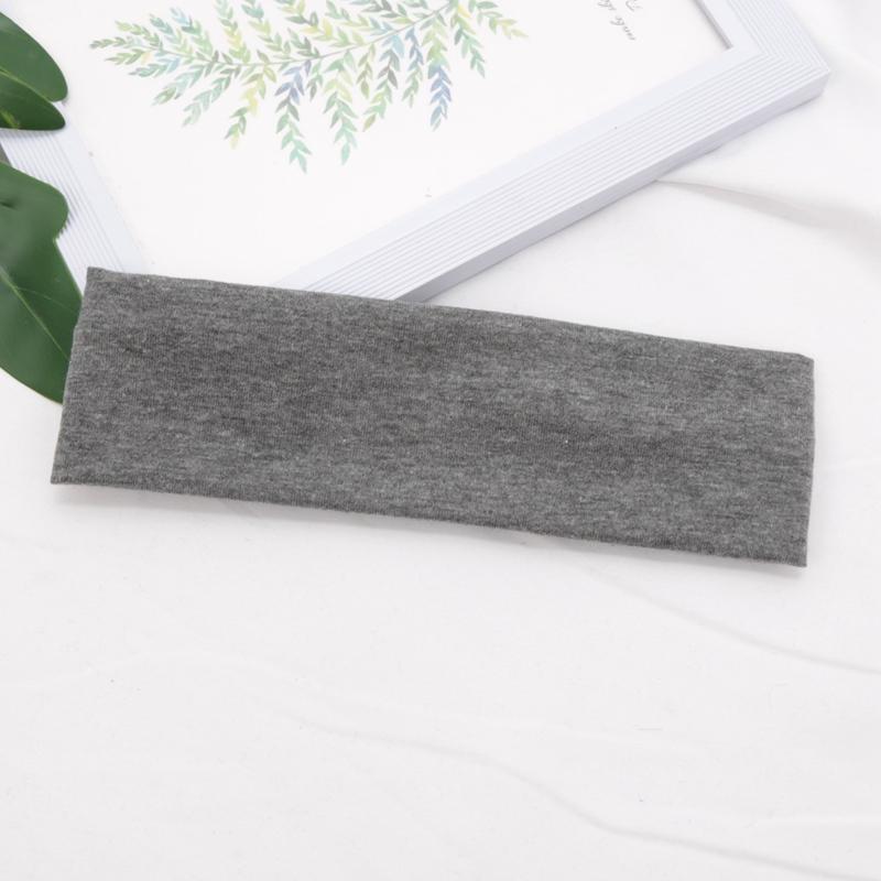 Cotton Solid Color Sports Headbands Gym Running Yoga Sweat Hair Bands High Elastic Makeup Women Tennis Hairband Hair Accessories
