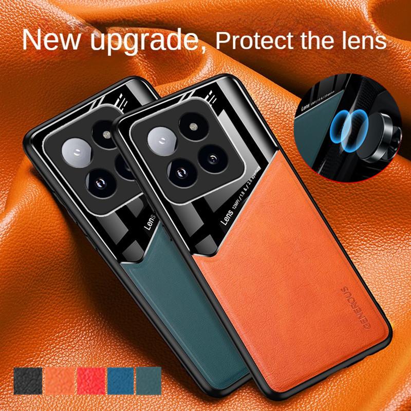 Magnetyczny Uchwyt Przyssawkowy Etui Dla Xiaomi 14T Pro 5G 14 13T 13 Lite Pokrowiec Ochronny Wstrząsoodporna Ramka Coque Fundas