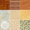 1/12 Dollhouse Floor Sticker Wall Decal Kitchen Bathroom Miniature Accessory