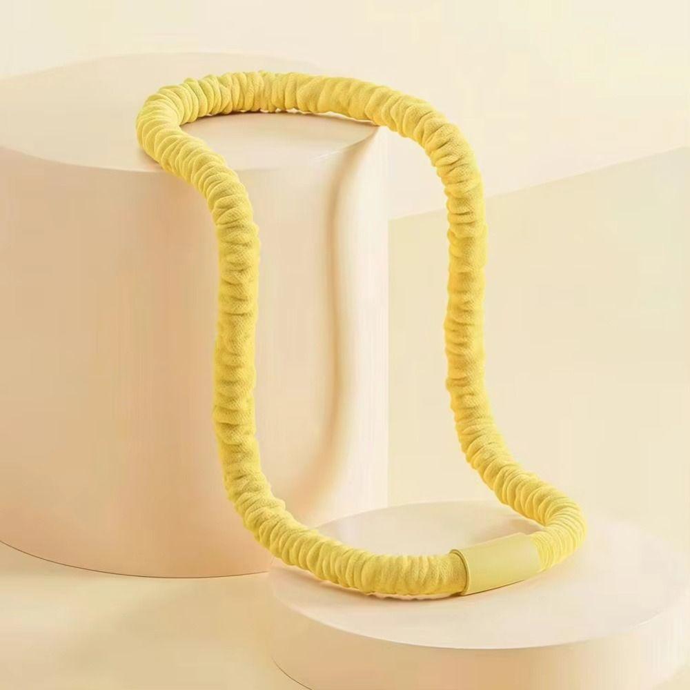 Weighted Design Soft Fitness Hoop Soft Velvet Fitness Waist Trainer Waist Toning Ring  Yoga