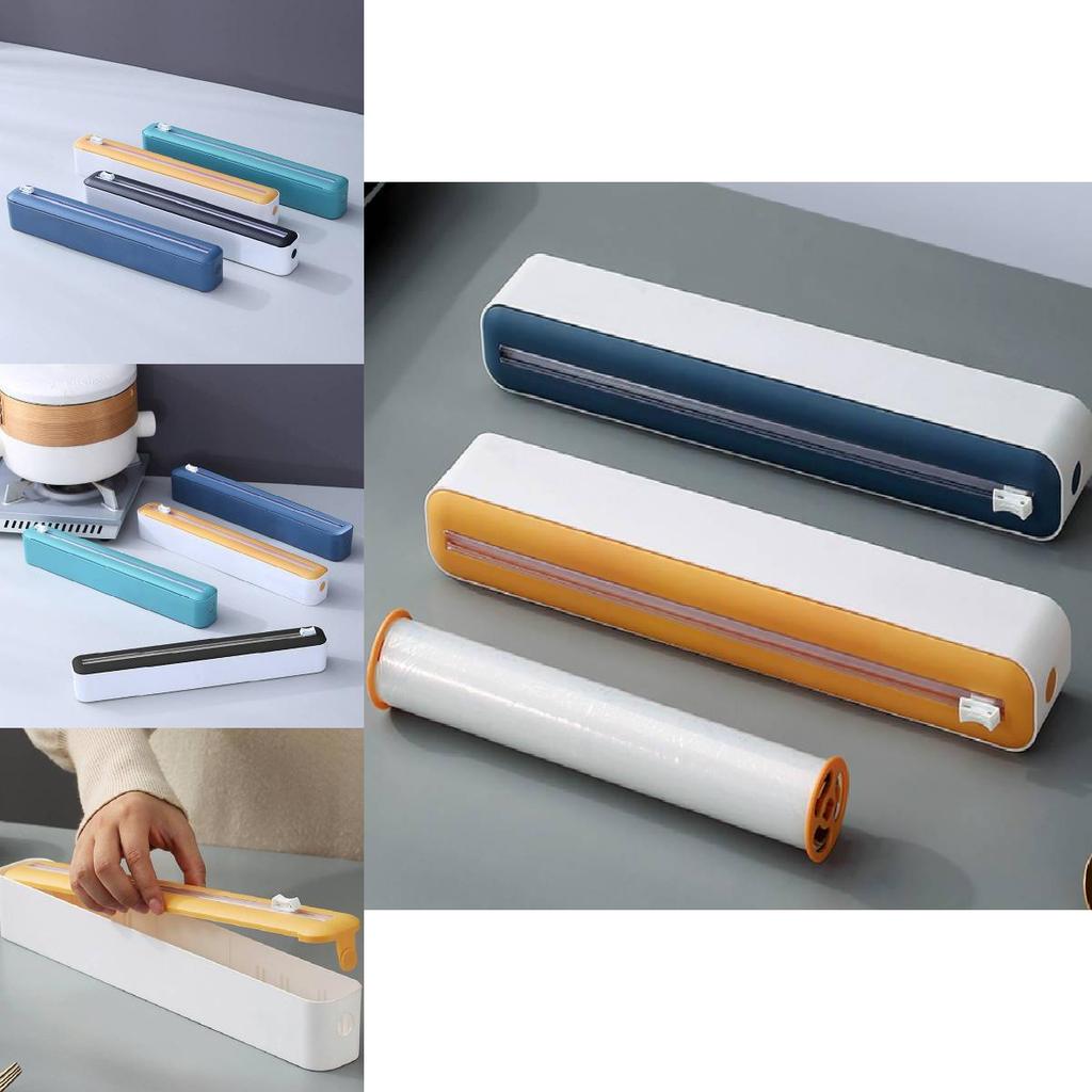 Multi-functional Plastic Wrap Cutter Home Use No-tear Refrigerator Hanging Kitchen Wrap Food Grade