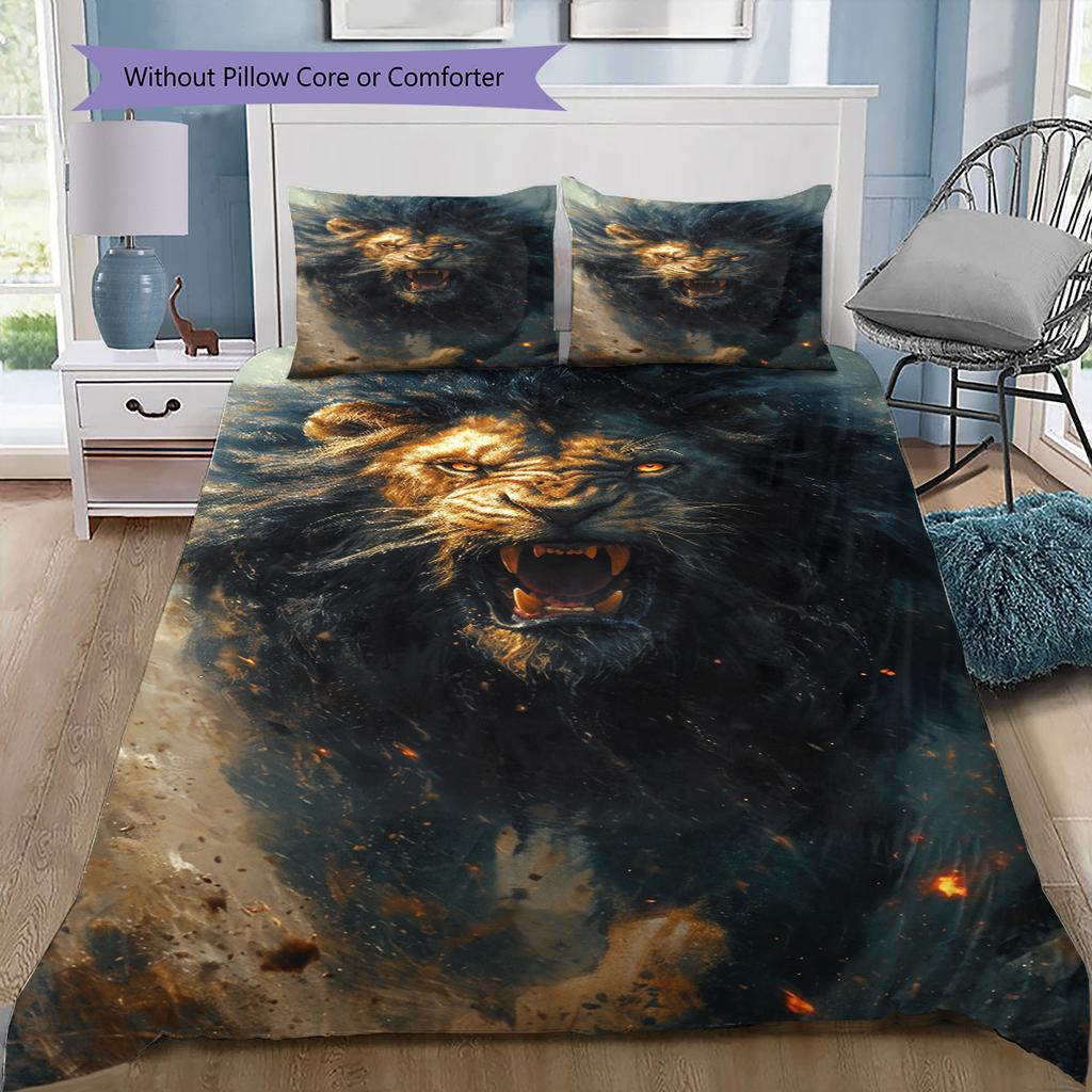 Cartoon Pattern Bedding Quilt Set Quilt Cover Pillowcase Home Decoration Birthday Gift (1 * Duvet Cover + 2 * Pillowcase, Without Core)